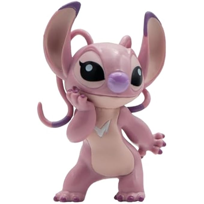 Bandai DISNEY LILO & STITCH ANGEL, PERFECT AS A TOY FIGURE, DECORATION AND SMALL GIFT FOR CHILDREN FROM 3 YEARS, DETAILED 6.3 CM WALT DISNEY COLLECTIBLE FIGURE 12588 - Image 1